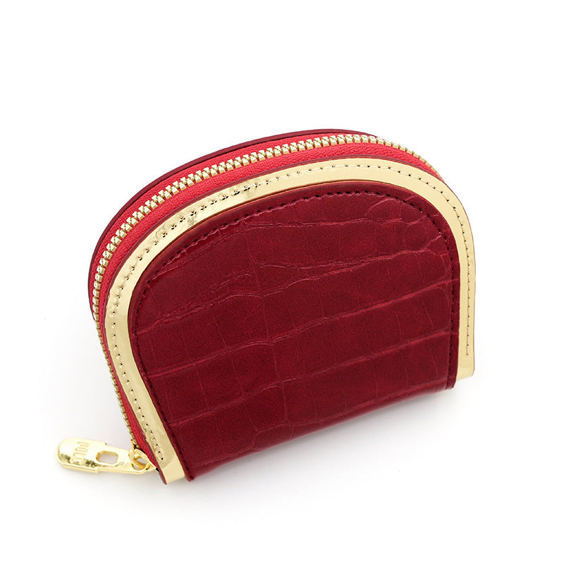 Wholesale PU Ladies Short Zipper Coin Purse
